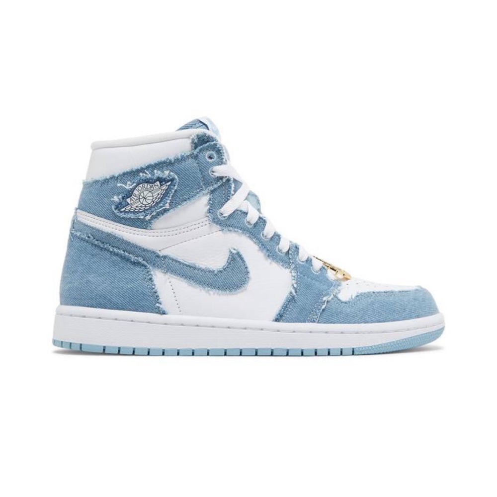 Jordan 1 Jean blue and white. Worn 1 time!